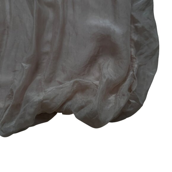 Florencia Silk Womens Sleeveless Pink Blouse With Pleated Design - Picture 6 of 7